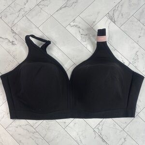 NWT Cacique Lane Bryant Womans T-Shirt Bra Black Lightly Lined NO WIRE 42DDD